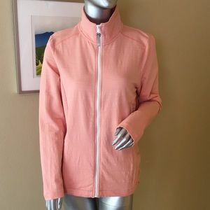 T by Talbots UPF 50+ SLUB TERRY JACKET